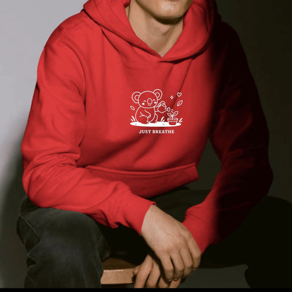 JUST BREATHE - Quiet Vibes Only – Koala Collection Hoodie - Everyday Comfort