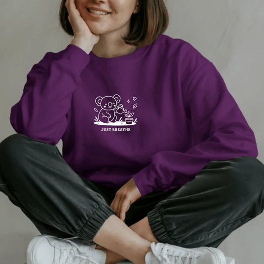 JUST BREATHE – Cozy Koala Collection - Sweatshirt – 350 GSM - Everyday Comfort