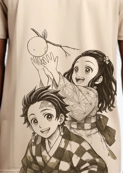 Tanjiro & Nezuko – Blazing Bonds - Regular/Oversized Fit - Unisex Fit