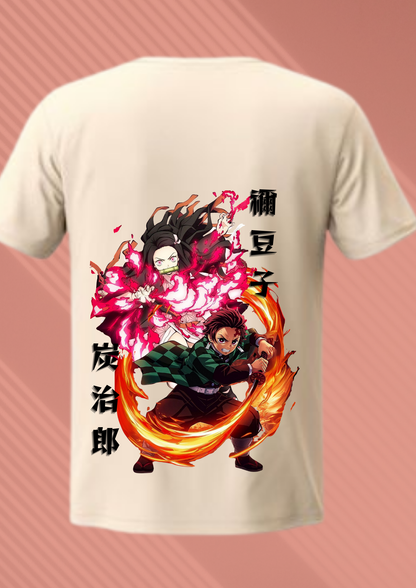 Tanjiro & Nezuko – Blazing Bonds - Regular/Oversized Fit - Unisex Fit