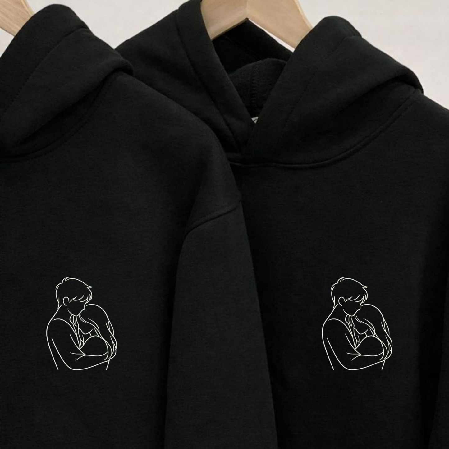"Her Favorite Place / His Peace" Matching Couple Set | Hoodie - Set of 2