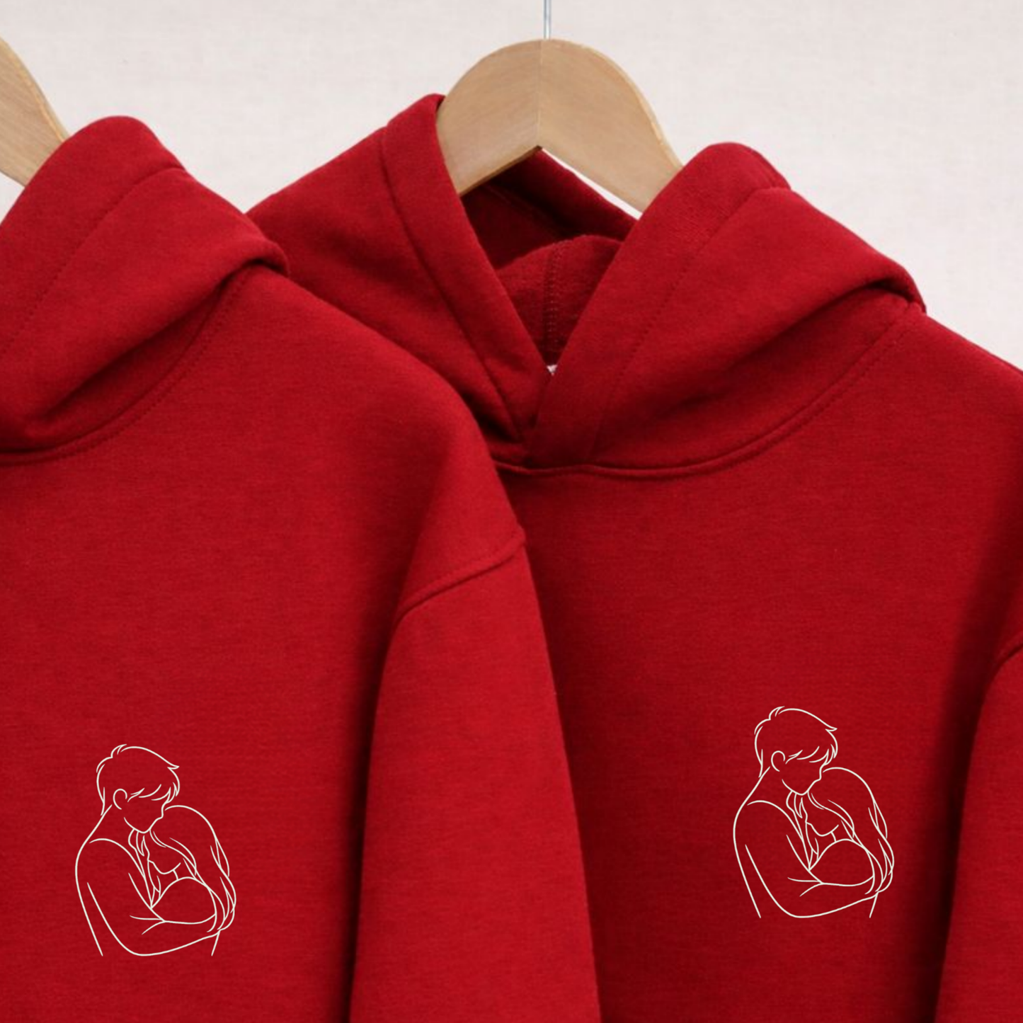 "Her Favorite Place / His Peace" Matching Couple Set | Hoodie - Set of 2