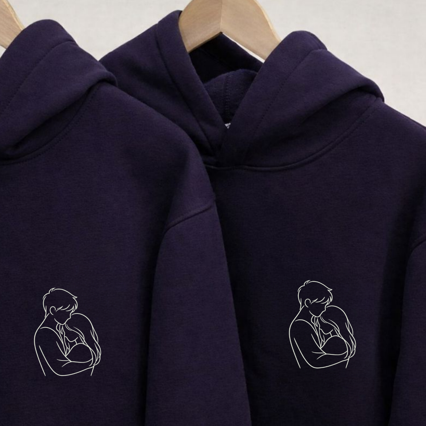 "Her Favorite Place / His Peace" Matching Couple Set | Hoodie - Set of 2