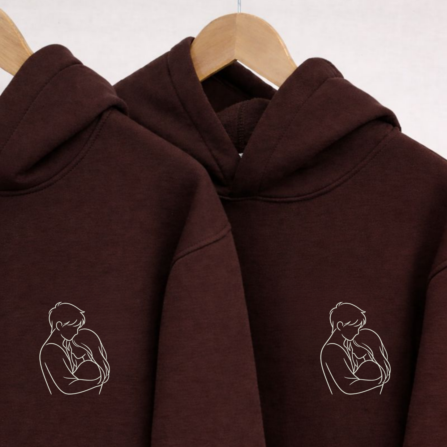 "Her Favorite Place / His Peace" Matching Couple Set | Hoodie - Set of 2